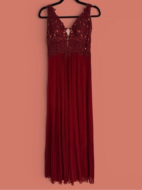 Faviana | Dresses | Faviana S801 V Neck Prom Dress With Rhinestone Beading  And Open Lace Back | Poshmark